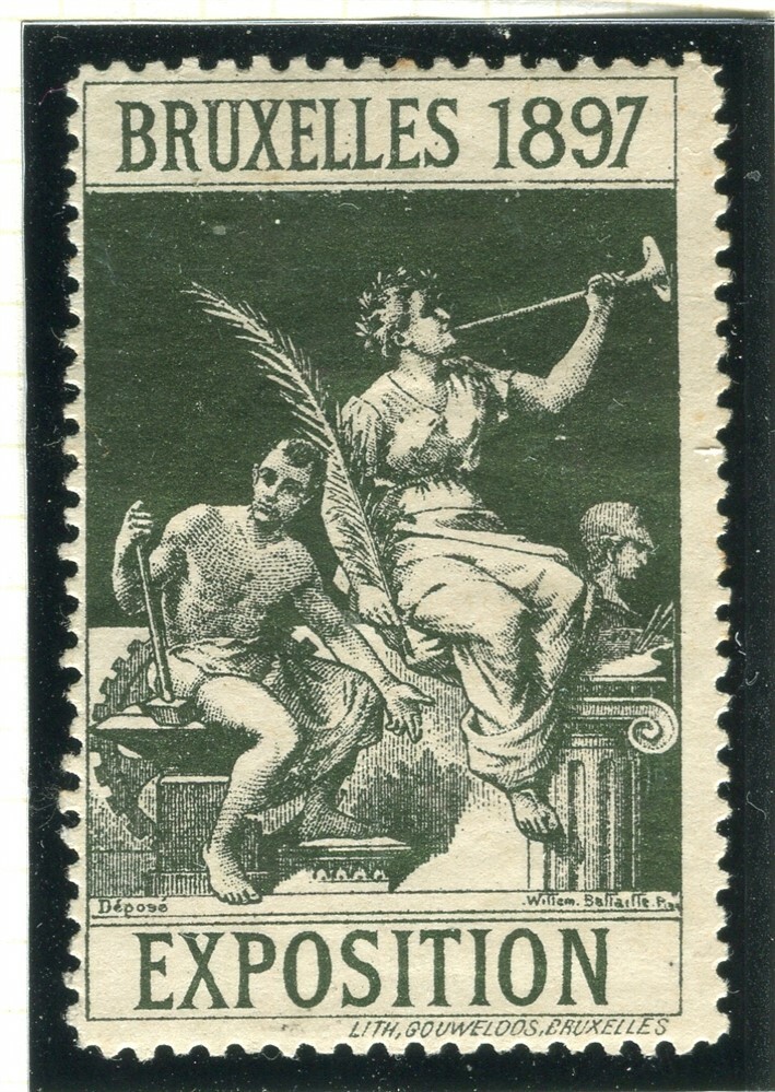 BELGIUM; 1897 early classic Bruxelles Expo Special Stamp lovely item eBay