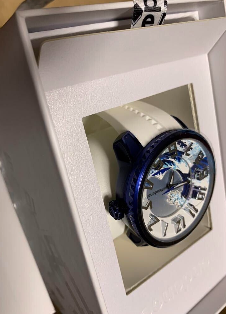 Pre-owned Tendence × Hokusai Watch Japan Icon Gulliver Round 2020 Limited Quartz Ty143102