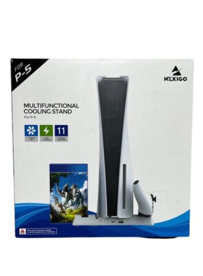 NexiGo Playstation 5 Vertical Stand with Cooling Station Controller