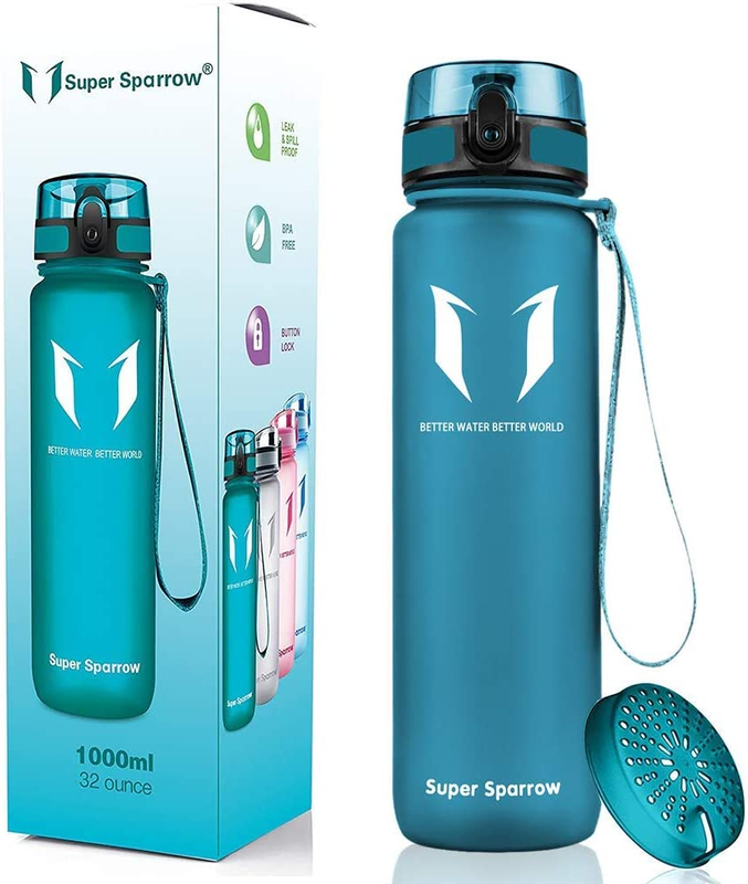 Sports Water Bottle12Oz&17Oz&25Oz&32Oz&50Oz Non-Toxic BPA Free & Eco-Friendly Tr