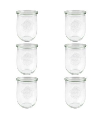 6 Weck Gläser Tulpe Weckglas Einkochglas Einweckglas einkoch Vorratsglas 1062ml