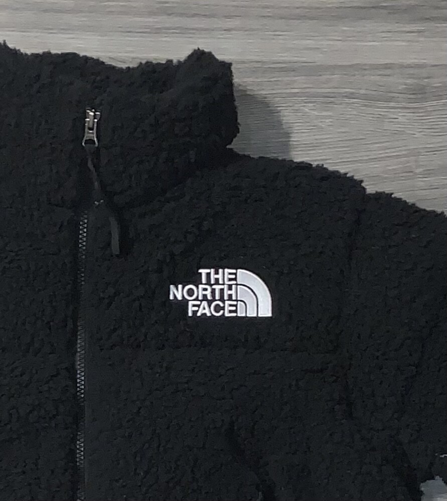 Pre-owned The North Face Women's High Pile Sherpa Nuptse Short Crop 700-down Jacket Black