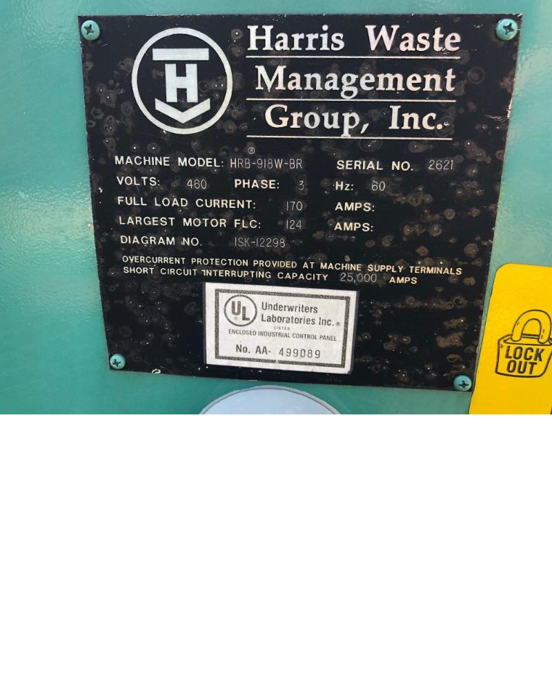 Harris HRB 918W-BR Two Ram Baler