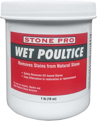 Stone Pro Wet Poultice - Removes Stains from Natural Stone - 1 Pound