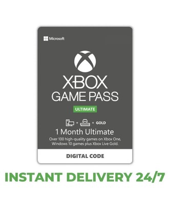 Xbox 1 Month Game Pass + Live Gold (Ultimate) Membership Trial Code INSTANT