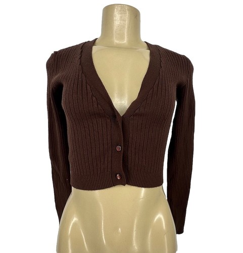 【Kheiki】 BROWN \"Collarless Knit Jacket\" Kheiki】 BROWN 