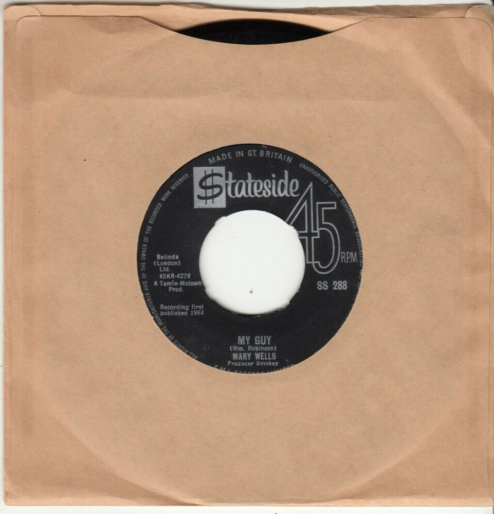 英LP Mary Wells My Guy SL10095 STATESIDE /00260 Mary Wells – Mary Wells Sings My Guy – Vinyl (LP, Album