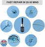 Zupooko 2 Pack Windshield Repair Kit, Quick Fix for Chips, Cracks, Bulls-Eye and Star Damage, Nano Glass Repair Kit, Easy Car Windshield Repair Solution Windshield Repair Kit for Chips and Cracks (Black