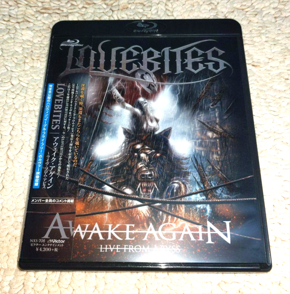 LOVEBITES AWAKE AGAIN LIVE FROM ABYSS Blu-ray w//obi strip Rare 