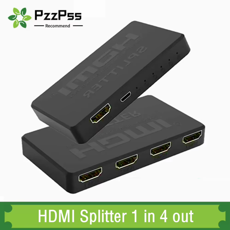 4x1 HDMI-compatible Video Switcher HD 4K HDMI Splitter 1 in 4 out HDMI Switch 2x