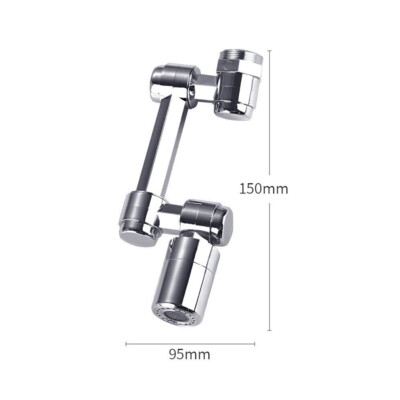 Extension Rotate Robotic Faucet Extender Arm Tap Universal 1080 Swivel Spray