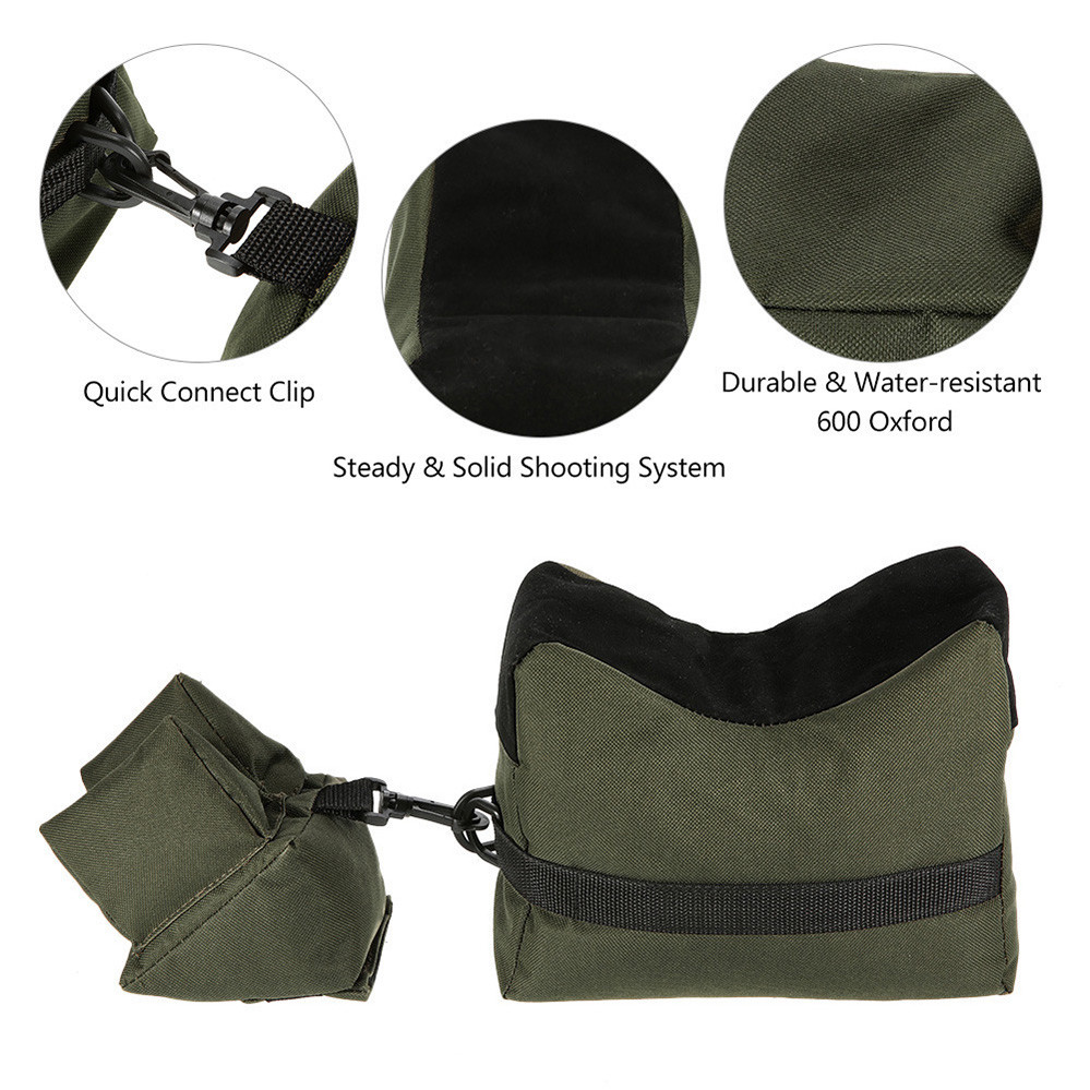 Hunting Tactical Sandbag Sand Bag Set Shooting Range Rifle Gun Bench