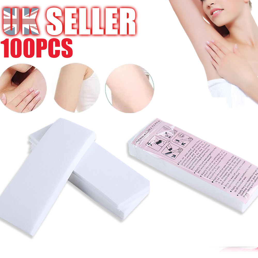 100pcs Strip Thick Non Woven Disposable Hair Removal Paper