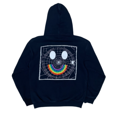 Patta Webbed Smiley Logo Hoodie Sweatshirt Men s Black S eBay