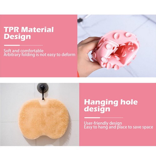 Large Shower Foot Massager Scrubber Mat with Non-Slip Suction Scrubs Feet Clean