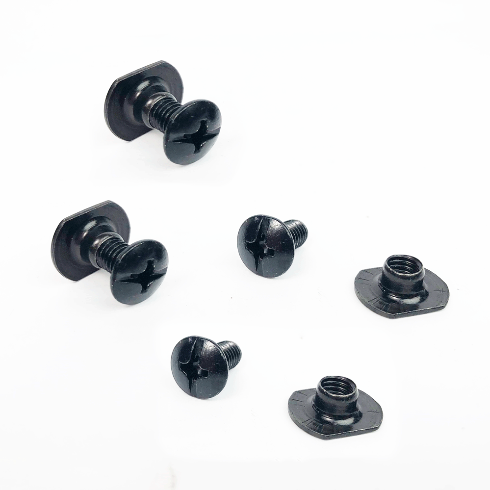 ACH MICH HELMET CHINSTRAP HARDWARE SET SCREW & NUT for 4 Point Bolts MSA Gentex