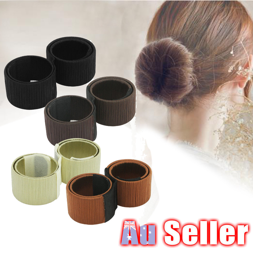 Hair Donut Girls Women Diy Styling Maker Former French Twist Magic