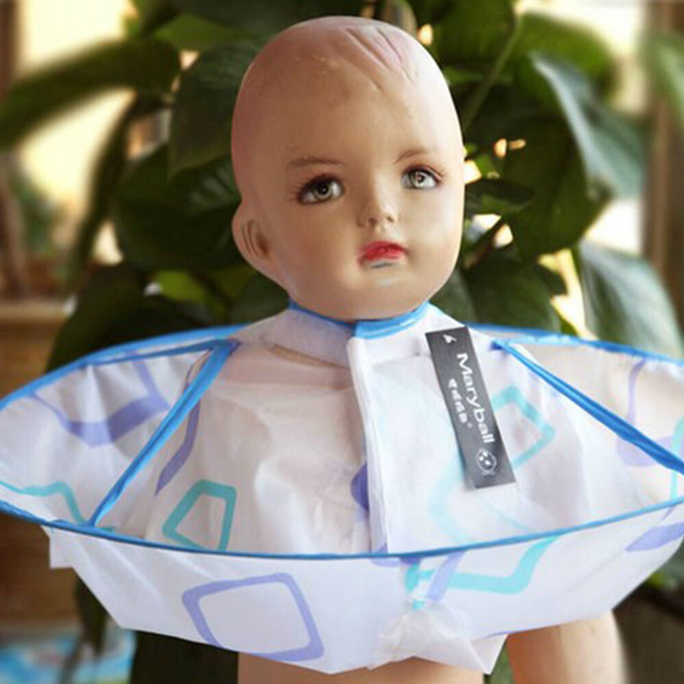 Child Kids Cape Hairdresser Bib Barber Haircut Hair Cutting Apron