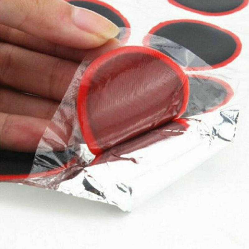 48Pcs Bike Patch Kit Bicycle Tire Repair Inner Tube Fix Puncture Glue Patches US
