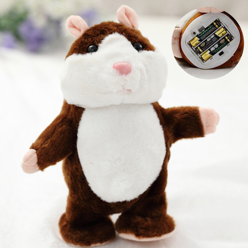 Talking Hamster Cute Nod Mouse Record Chat Mimicry Pet Plush Toy Xmas Gift Uk Electronic Pets Toys Games