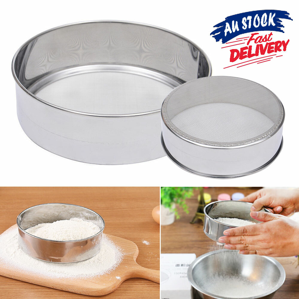 Kitchen Oil Strainer Flour Sieve Stainless Steel Sifter Colander Mesh