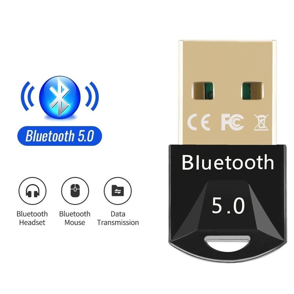 Bluetooth 5.0 Wireless USB Mini Dongle Adapter For Windows Laptop PC Universal