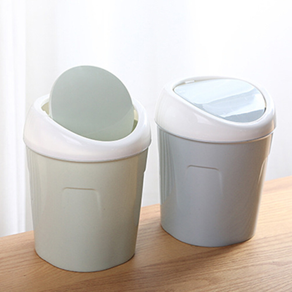 Cute Mini Desktop Small Waste Bin Basket Trash Can AU Table Office