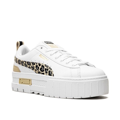 

Puma Mayze Wild Leopard Lace Up Женские белые кроссовки Повседневная обувь 38419501, Белый, Puma Mayze Wild Leopard Lace Up