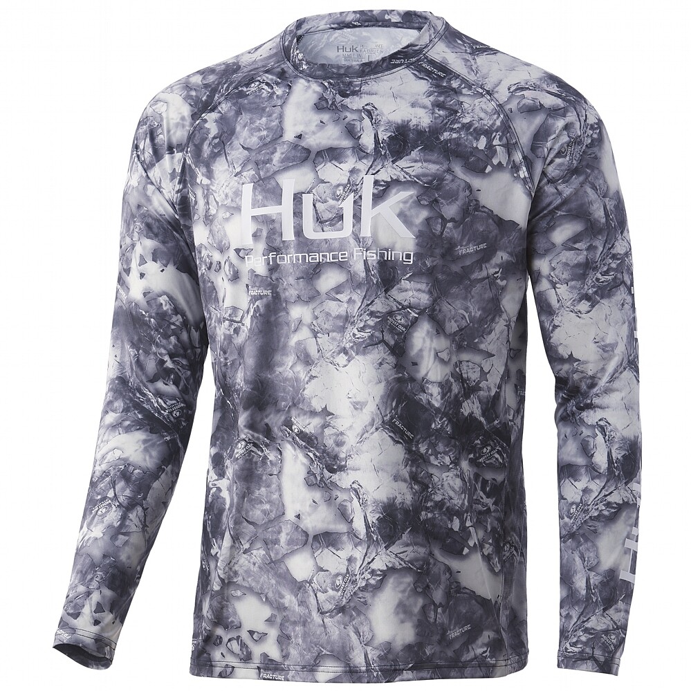 

Рубашка HUK Vented Mossy Oak Elements Fracture Pursuit L/S UPF 50+ Подветренный цвет