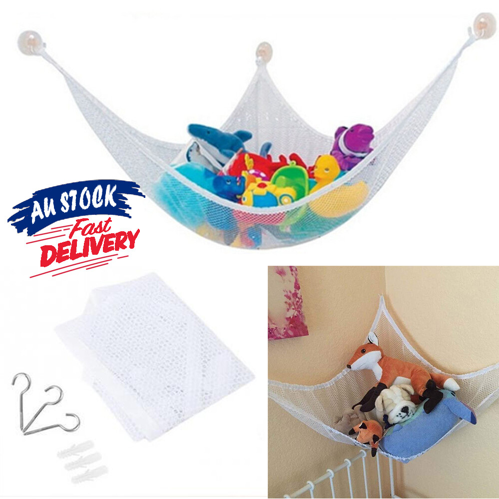 Soft Large Kids Storage Child Teddy Bear Net Toy Hammock Mesh JO