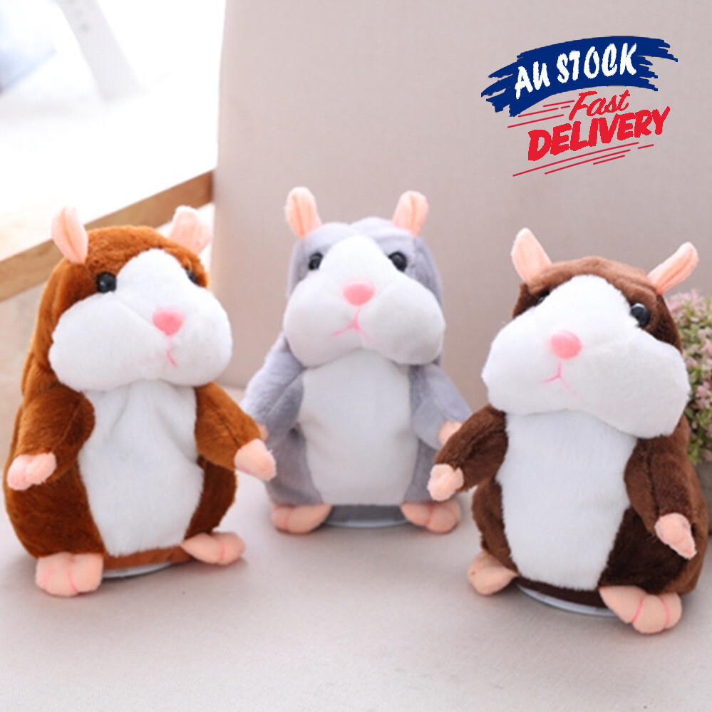 Talking Hamster Ea Record Pet Plush Toy Cute Nod Mouse Xmas Gift Chat Mimicry Electronic Pets Toys Games