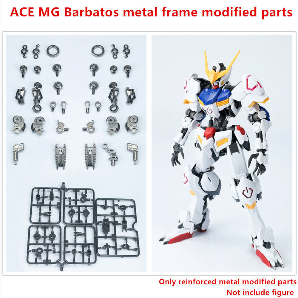 for MG 1/100 Barbatos IBO ACE Model Metal+Plastic Replacement Repair Parts Set