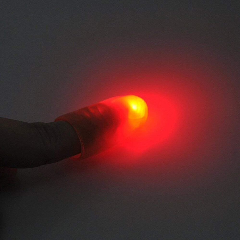 2pcs Tricks Finger Lights Fingers LED GSPG78501x2 Thumb Magic Light Up