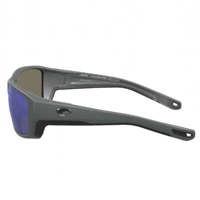 COSTA DEL MAR COSTA TUNA ALLEY PRO 580G BLUE MIRROR | MATTE GRAY SUNGLASSES