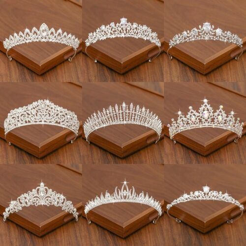 1pc Bridal Crystal Crowns Headpiece Bride Crystals Crown Tiaras  Women Wedding H