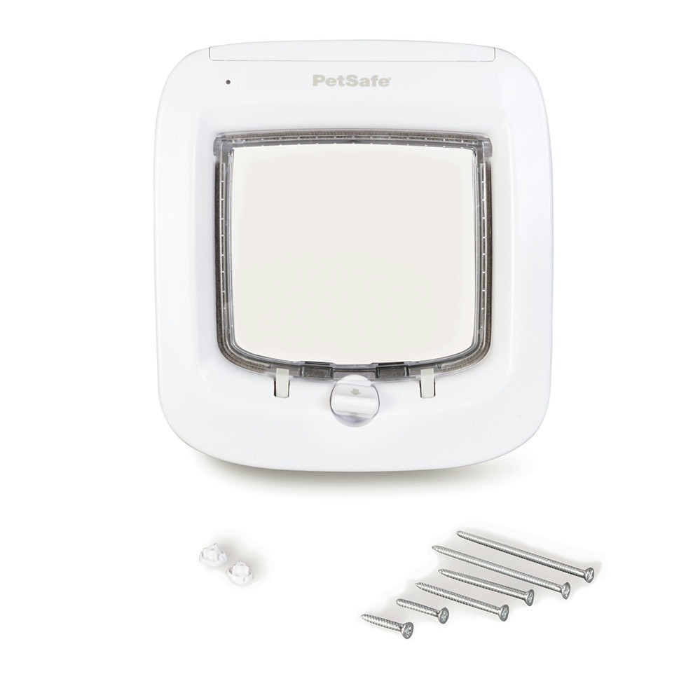 Petsafe Staywell Microchip Cat Flap White Easy to Program Door with 4