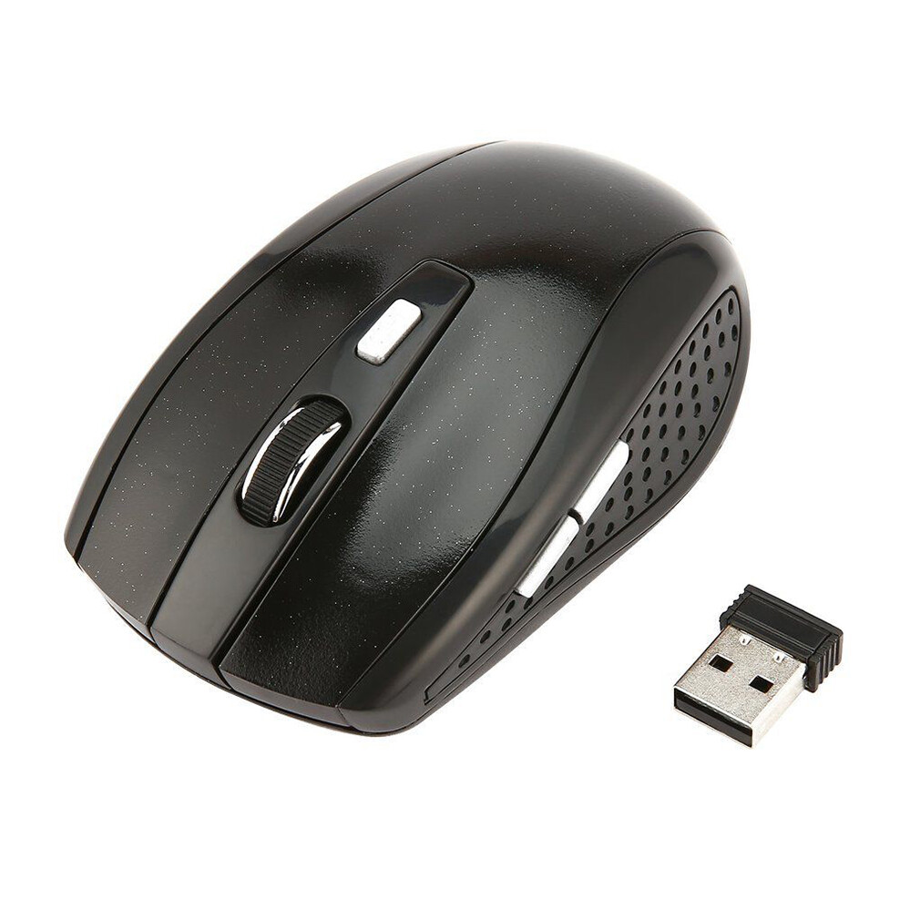2.4GHZ USB Cordless Dongle Optical With Laptop Scroll Wireless Mouse PC