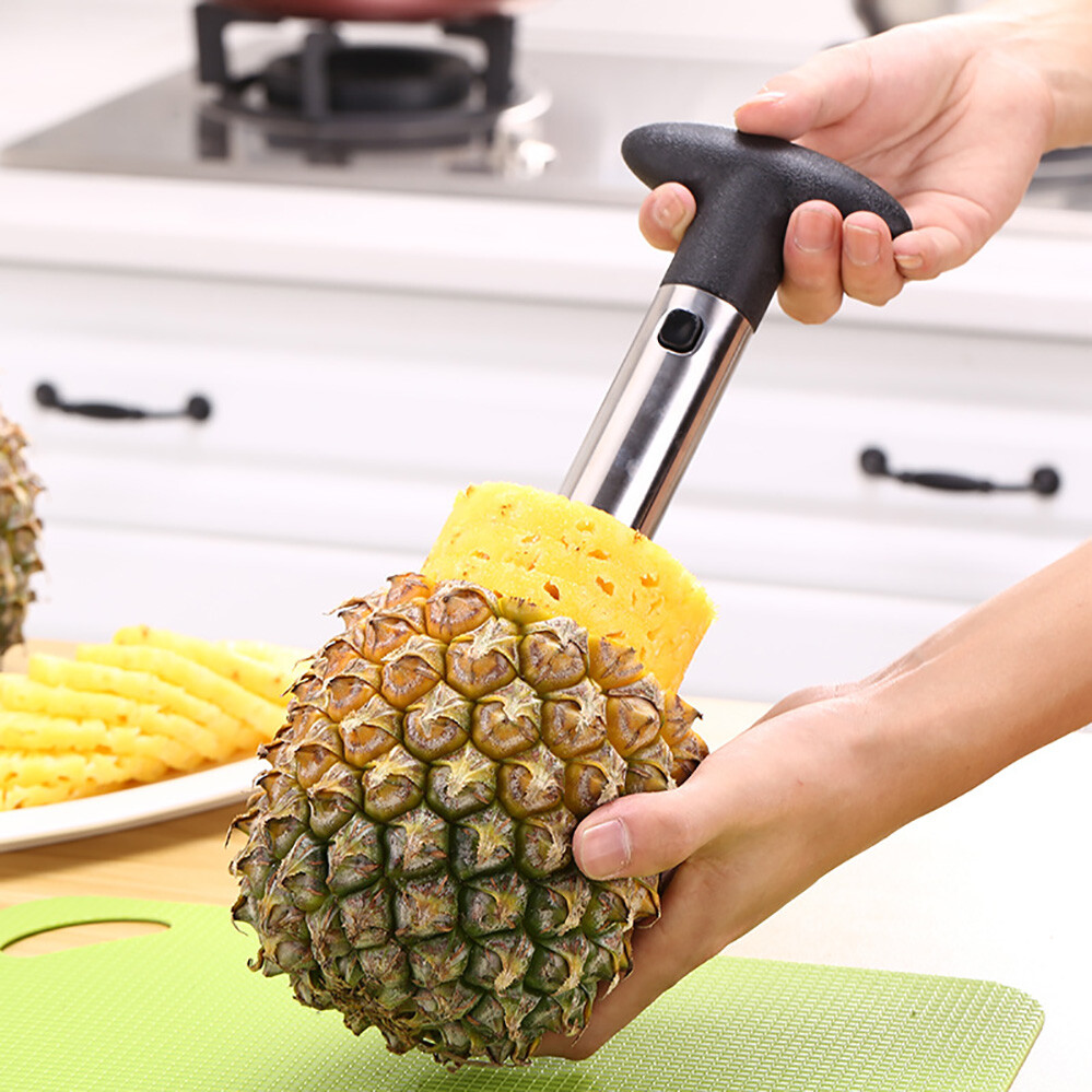 Pineapple Corer Slicer Cutter Peeler Stainless Steel Kitchen Easy