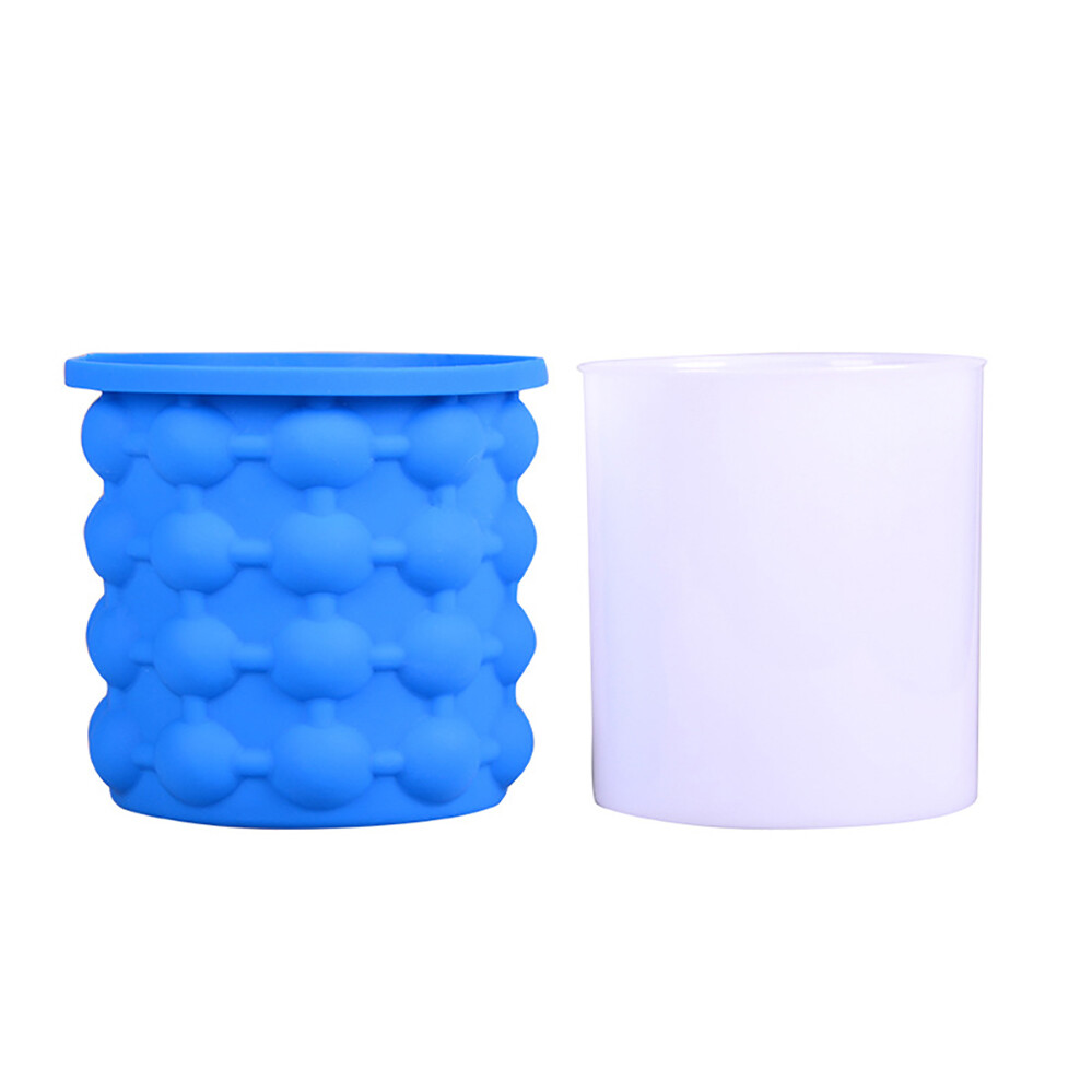 Revolutionary Saving Ice Cube Maker Space Drink Holder Bucket Silicone