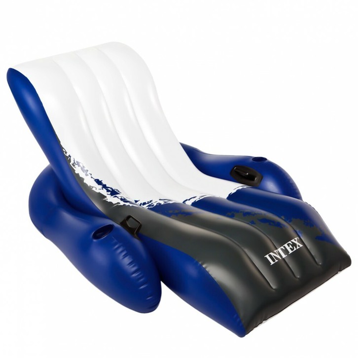Colchoneta hinchable flotador para playa piscina Cómoda Sillón intex - Imagen 4