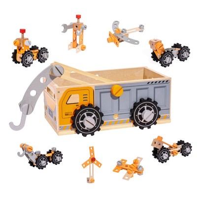 Classic Toy Car Tool Box Set; Workbench Tools for Toddlers Boys Girls