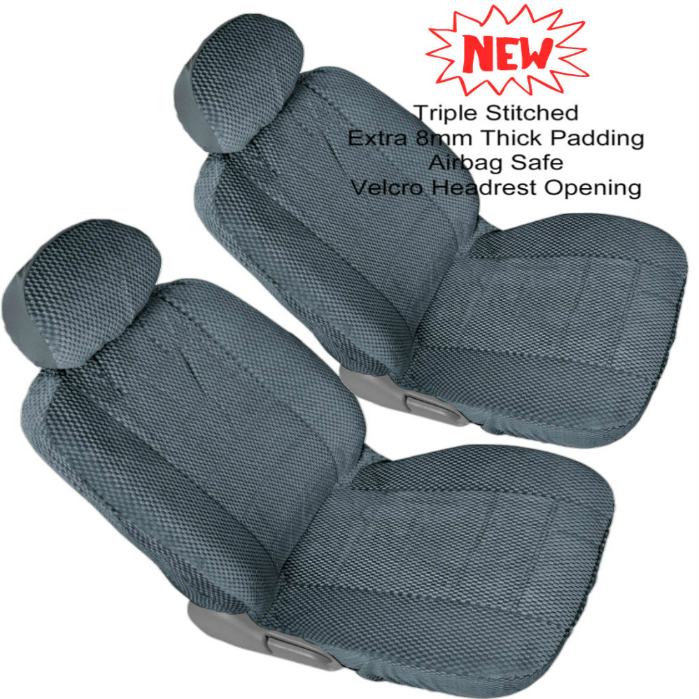 FD Automotive Grade Fabric Front 2 Bucket Seat Cover Comfort Ride