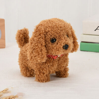 Electronic Robot Dog Walking Barking Tail Wagging Pet Puppy Dog Plush Gifts Kids