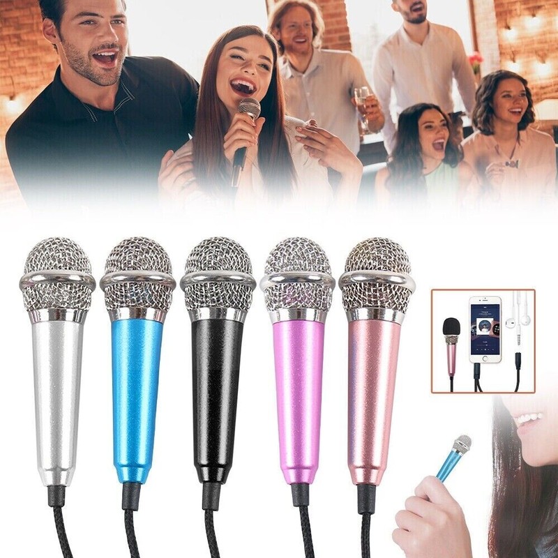 Mini Studio Microphoe Phone Karaoke Mic 3.5mm for Iphone And