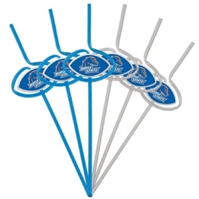 Boise State Broncos Team Sipper Straw - 6 Pack [NEW] NCAA Party Tailgate Drink
