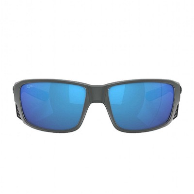 COSTA DEL MAR COSTA TUNA ALLEY PRO 580G BLUE MIRROR | MATTE GRAY SUNGLASSES
