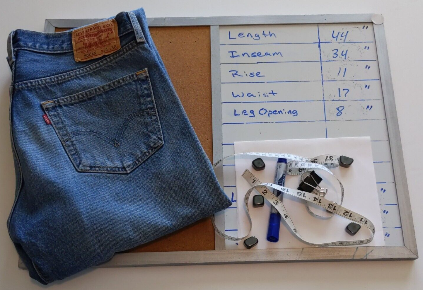 Levi's 501xx Classic Men's Denim Blue Jeans Retro Streetwear Levi's 501xx Classic Men's Denim Blue Jeans Retro Streetwear
