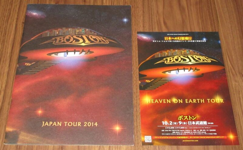 $0 ship! PROMO flyer! Boston JAPAN tour book 2014 Tom Scholz more BOSTON instock