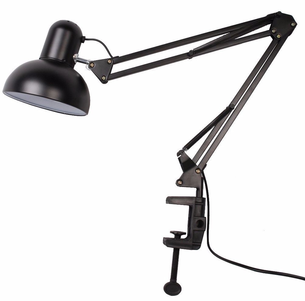 Adjustable Swing Arm Lamp Drafting Design Clamp Table Light Office