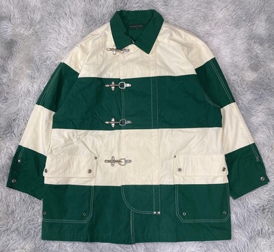 90’s Fireman Half Coat Green Vintage 90s HEARTLAND Fireman Coat Jacket Striped size XL | eBay
